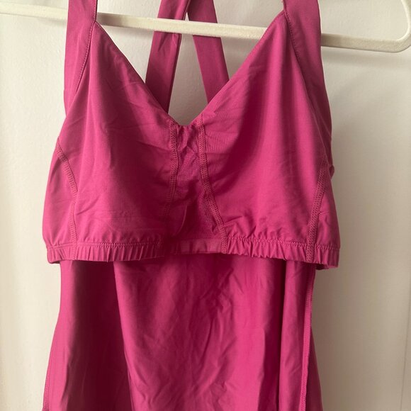 NWT Fuschia Pink Merrell Tank With Shelf Bra UPF 50+ - Picture 6 of 10